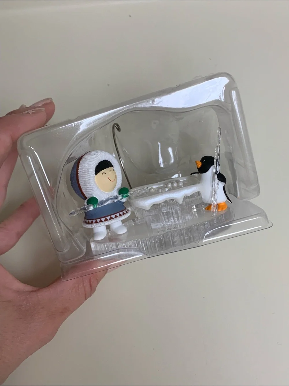 Hallmark 1996 Frosty Friends Eskimo & Penguin Polar Pool Ornament #17